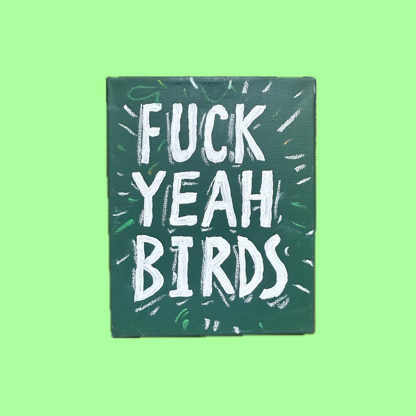 FUCK YEAH BIRDS Canvas