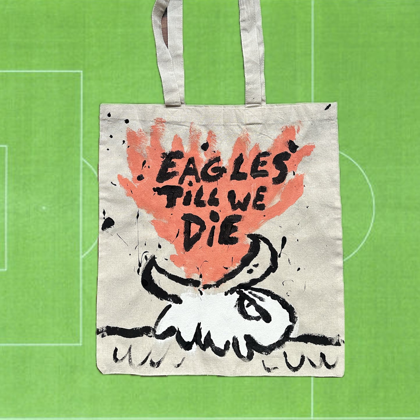 EAGLES TILL WE DIE Tote Bag